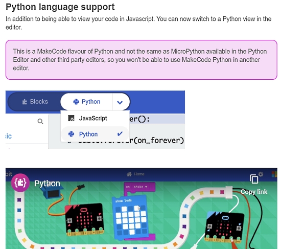 MakeCode for micro:bit 2020