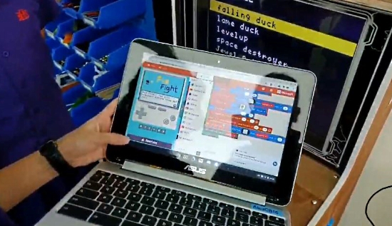 Stu Lowe's class makes MakeCode Arcade games