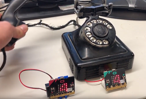 micro:bit rotary dial radio