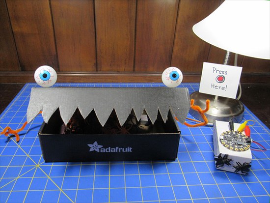 Circuit Playground Express Spooky Laughing Box