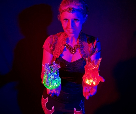 Cosplay Floating LED Fireball with Motion Sensing