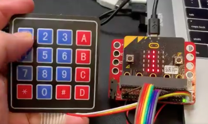 Keypad Matrix on in MakeCode