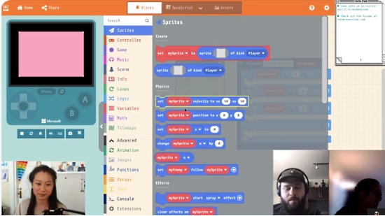 Game Development with Microsoft MakeCode Live
