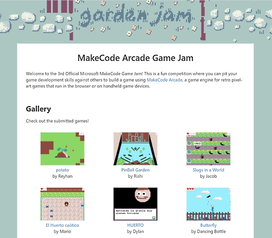 3rd MakeCode Game Jam