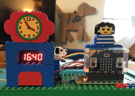 Lego and micro:bit clock
